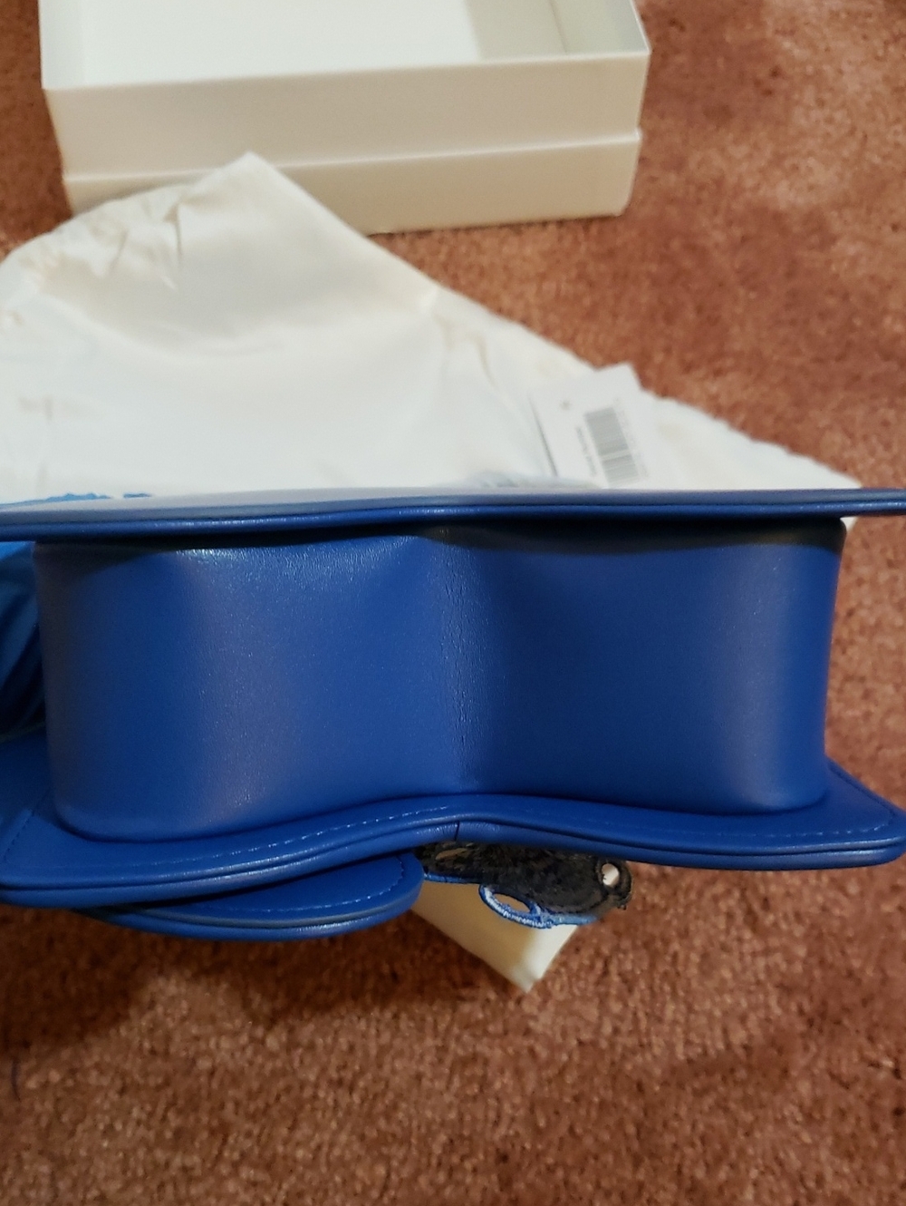 Blue Orchid Purse. JW PEI Flora Orchid Shaped Top Handle Bag - Picture 12 of 12